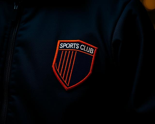Chaqueta del club con escudo bordado