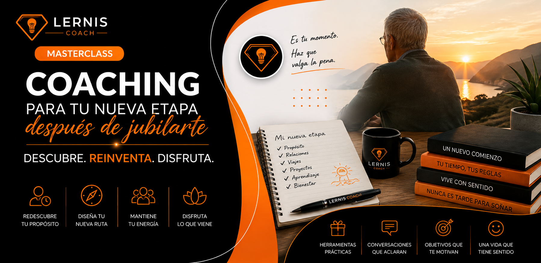 Masterclass Coaching para tu nueva etapa después de jubilarte