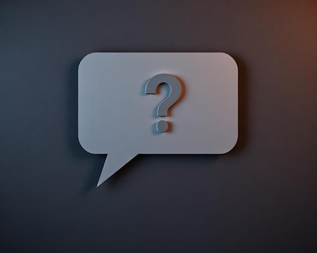 Bocadillo de diálogo con un signo de interrogación